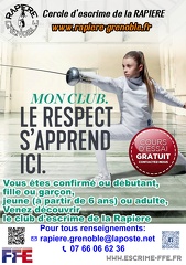 Affiche 2018 2019 epee